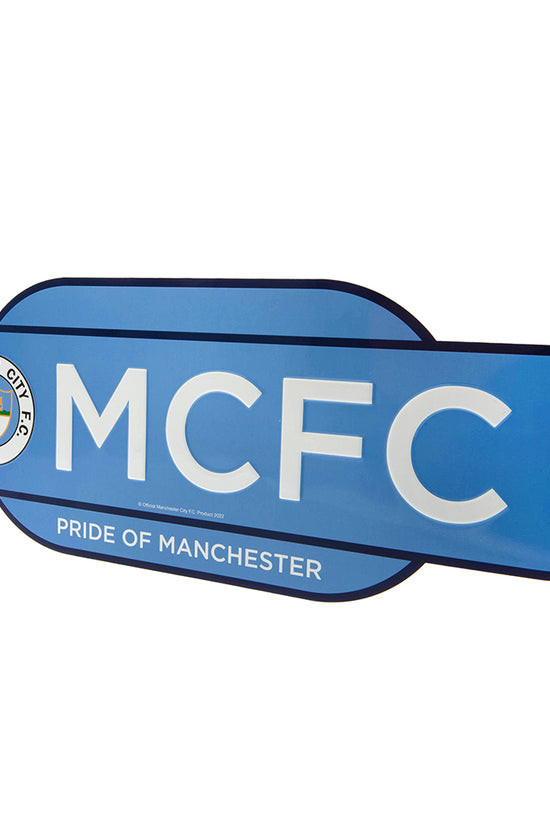 Manchester City FC Colour Retro Sign 2