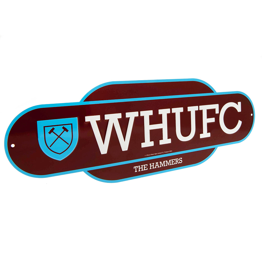 West Ham United FC Colour Retro Sign 1