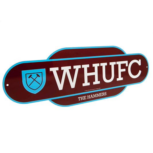 West Ham United FC Colour Retro Sign 1