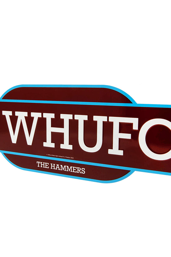 West Ham United FC Colour Retro Sign 2
