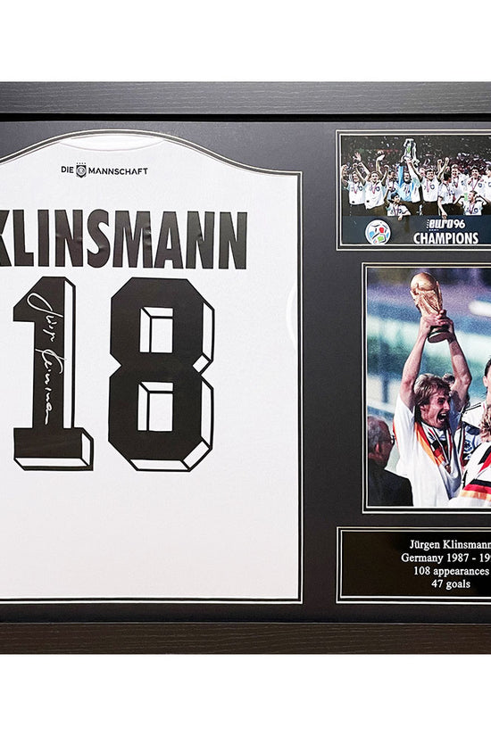 00443 Germany Klinsmann Signed Shirt Framed
