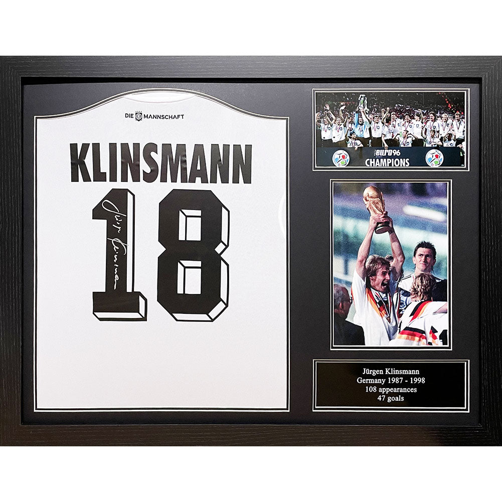 00443 Germany Klinsmann Signed Shirt Framed