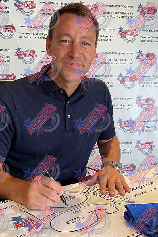 Chelsea FC 2000 Terry Signed Shirt Framed 1