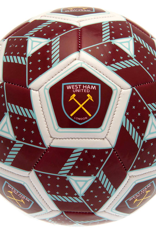 West Ham United FC Football Size 3 HX 2