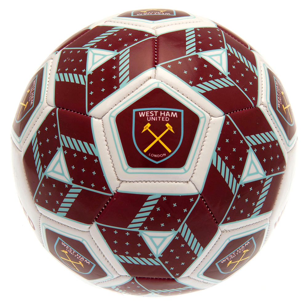 West Ham United FC Football Size 3 HX 2