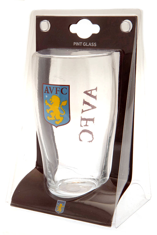 Aston Villa FC Tulip Pint Glass 2