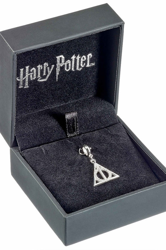 Harry Potter Sterling Silver Crystal Charm Deathly Hallows
