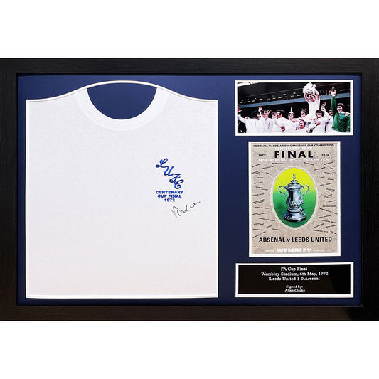 Leeds United FC 1972 Clarke Signed Shirt Framed