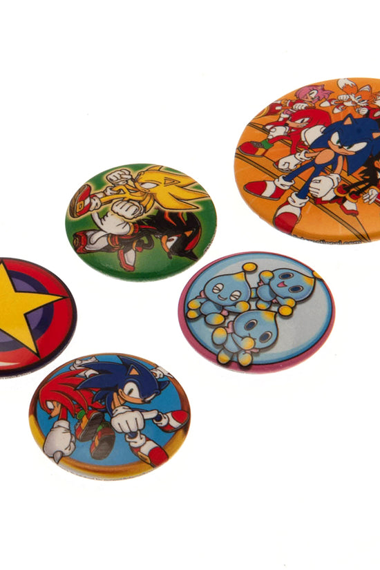 Sonic The Hedgehog Button Badge Set