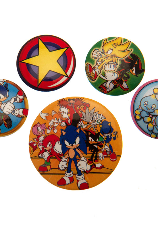 Sonic The Hedgehog Button Badge Set
