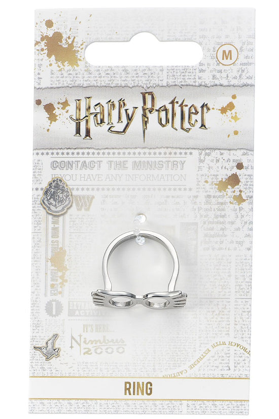 Harry Potter Stainless Steel Ring Luna Glasses Medium
