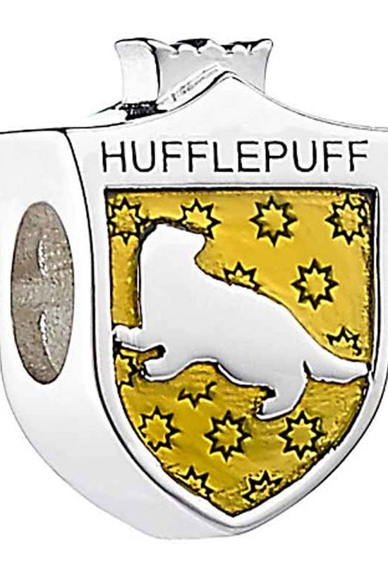 Harry Potter Sterling Silver Spacer Bead Hufflepuff