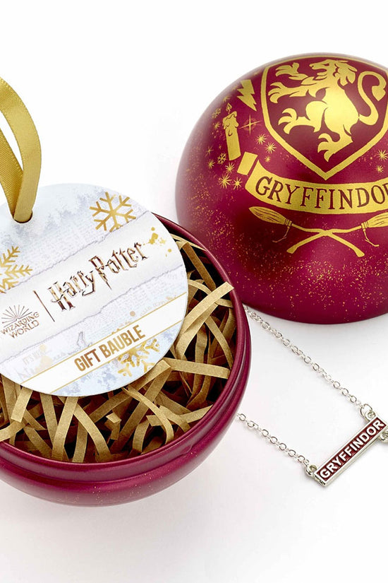 Harry Potter Christmas Bauble Necklace Gryffindor