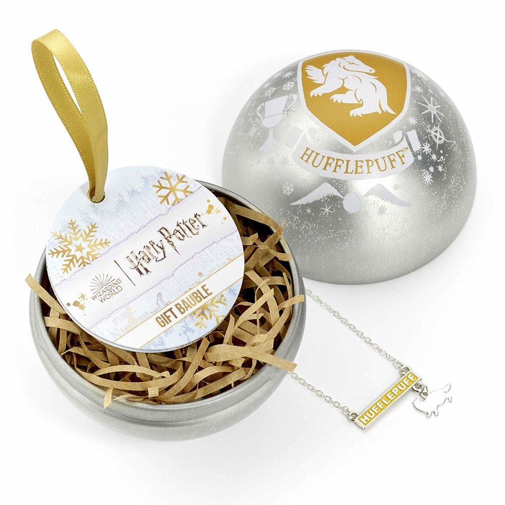 Harry Potter Christmas Bauble Necklace Hufflepuff