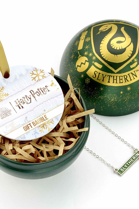 Harry Potter Christmas Bauble Necklace Slytherin