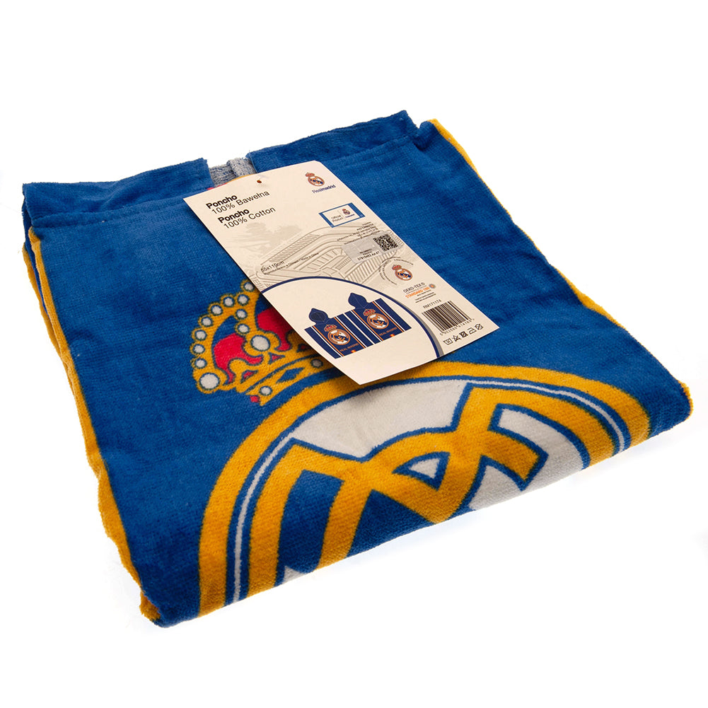 Real Madrid FC Kids Hooded Poncho 2