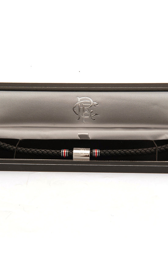 Rangers FC Colour Ring Leather Bracelet