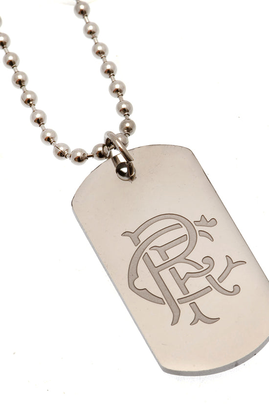 Rangers FC Engraved Dog Tag Chain