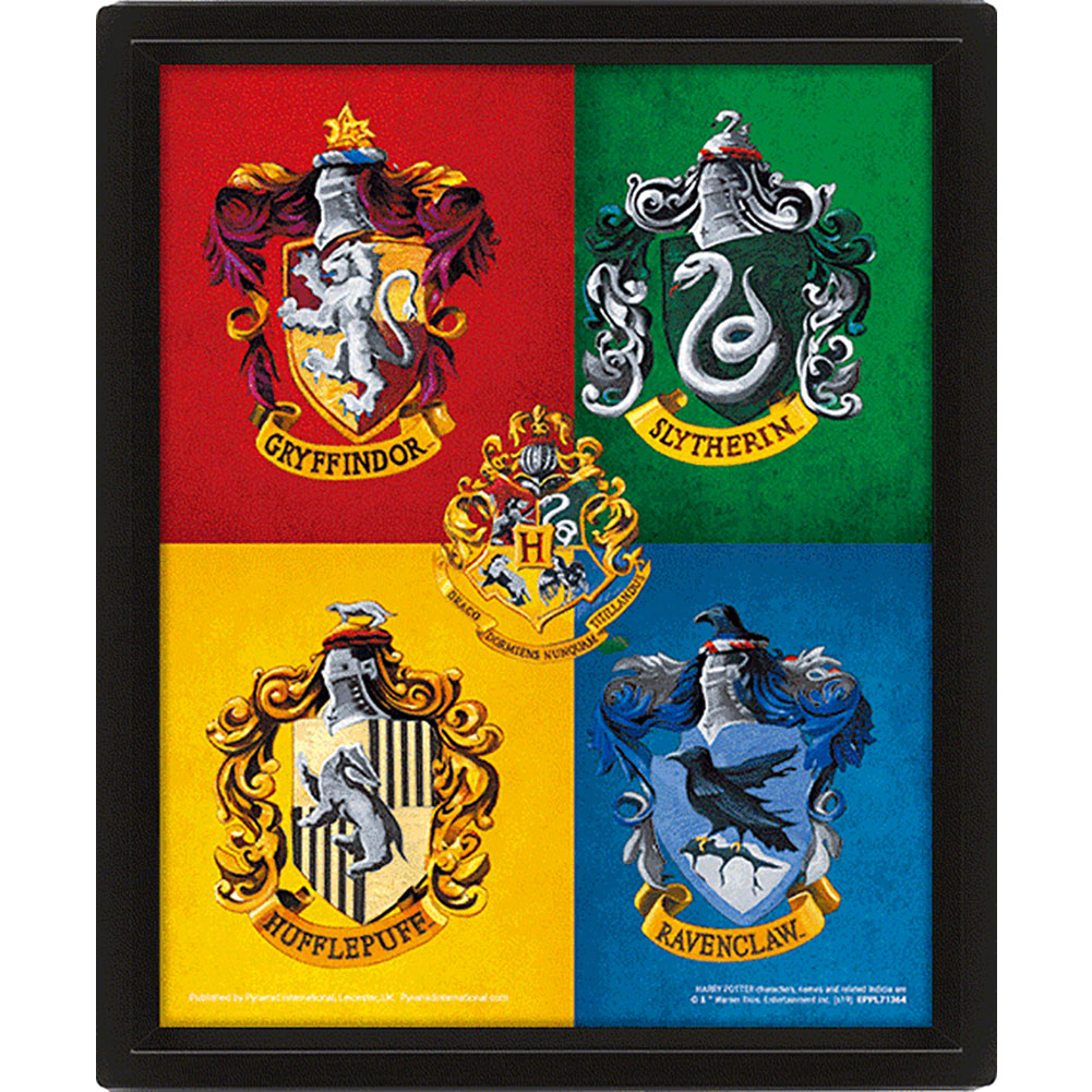 Harry Potter Framed 3D Picture Crests 1