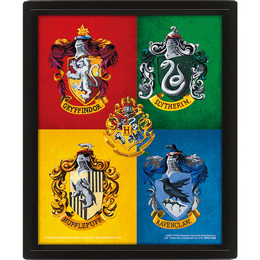 Harry Potter Framed 3D Picture Crests 1