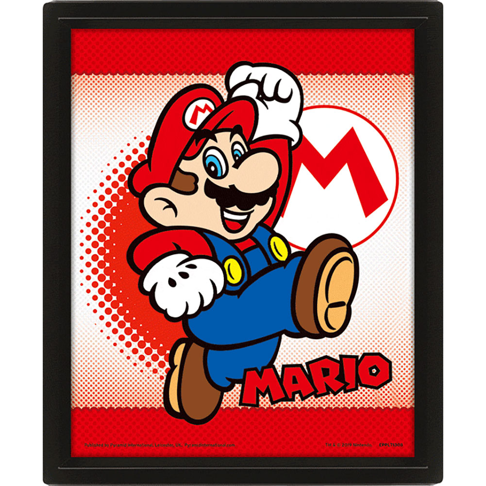 Super Mario Framed 3D Picture Yoshi 1