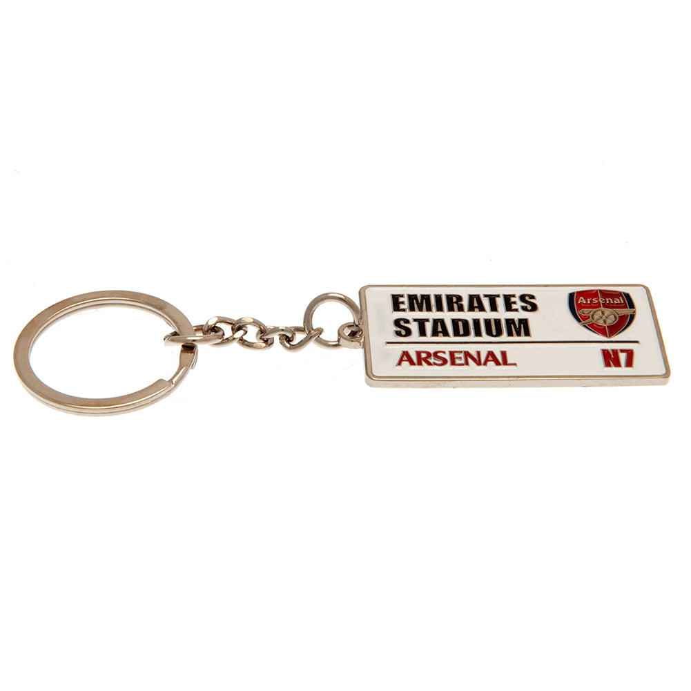 Arsenal FC Embossed Street Sign Keyring 1