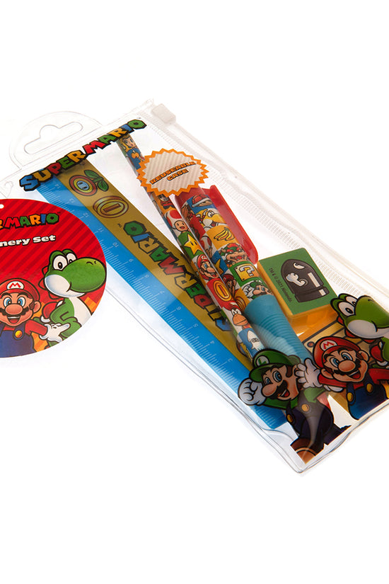 Super Mario 5pc Stationery Set Group 1