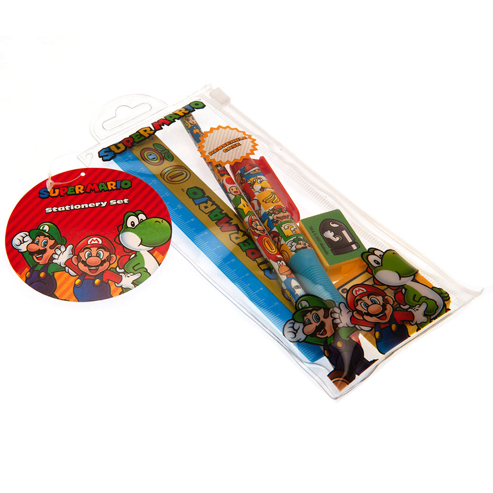 Super Mario 5pc Stationery Set Group 1