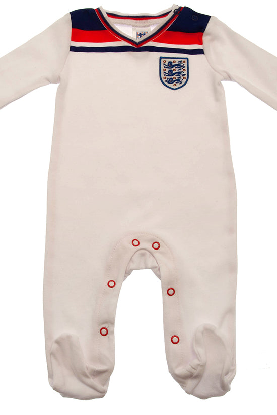 England FA Sleepsuit 82 Retro 3-6 Mths