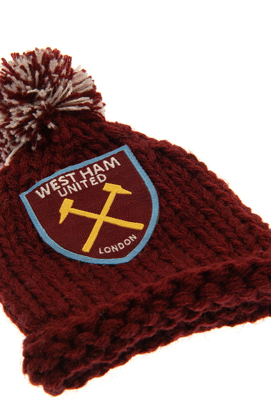 West Ham United FC Hanging Bobble Hat