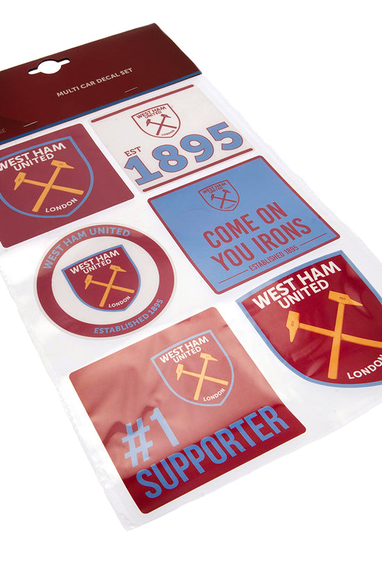 West Ham United FC Car Decal Set