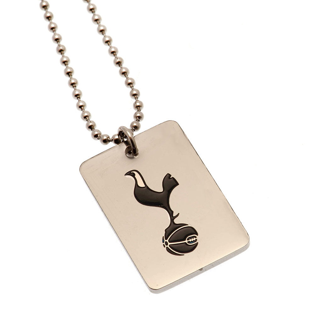 Tottenham Hotspur FC Enamel Crest Dog Tag Chain