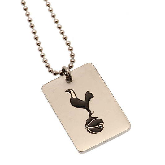Tottenham Hotspur FC Enamel Crest Dog Tag Chain