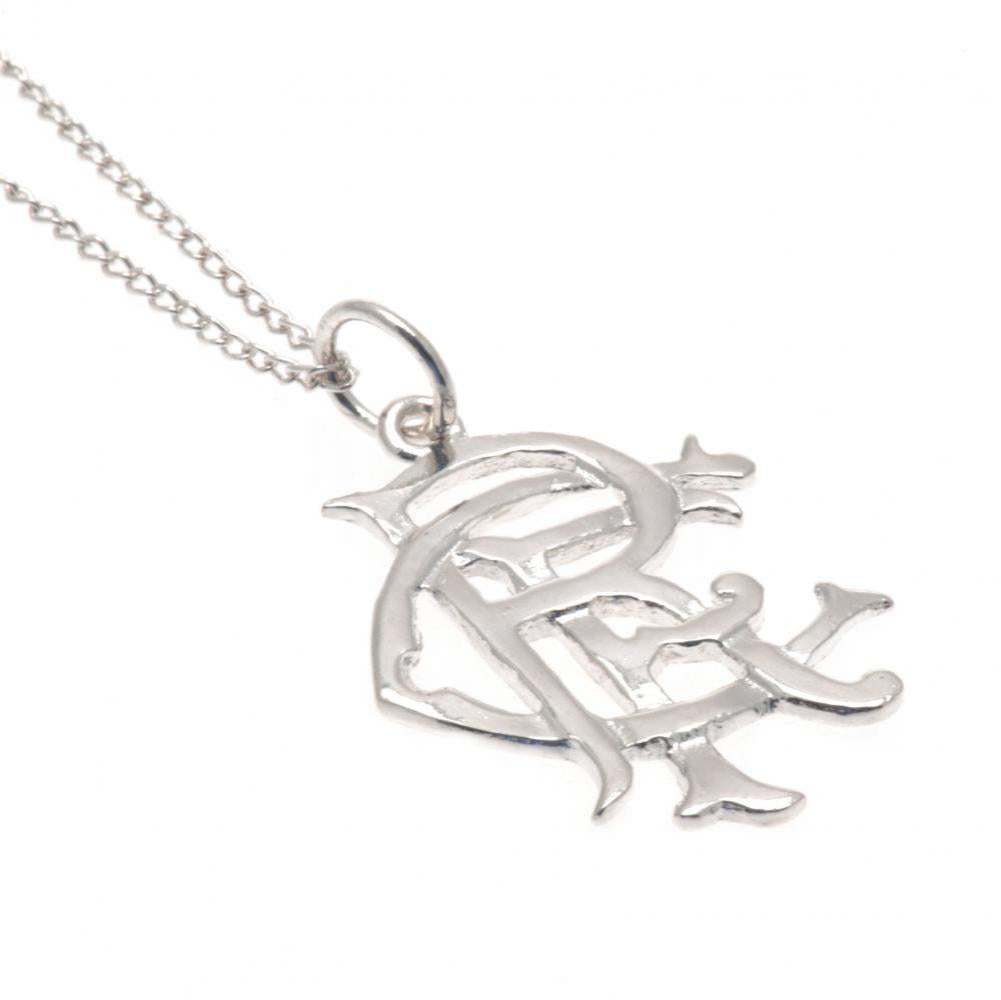 Rangers FC Sterling Silver Pendant Chain Medium