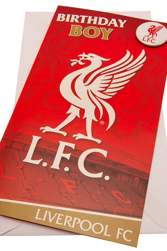 Liverpool FC Birthday Card Boy