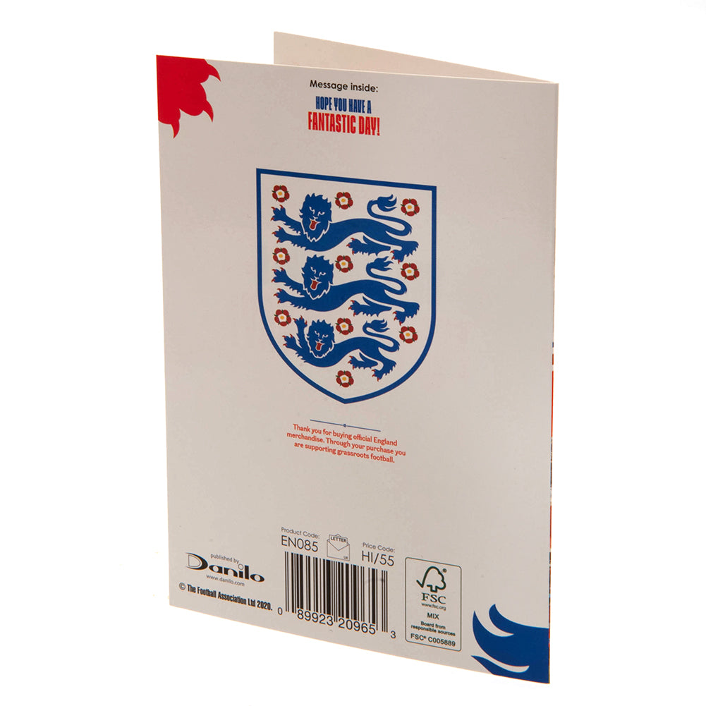 England FA Birthday Card 3