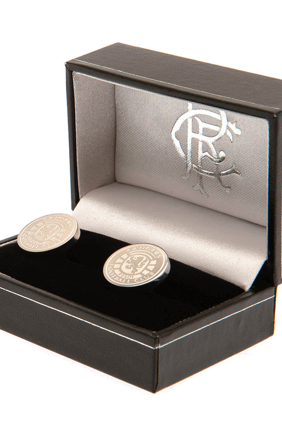 Rangers FC Stainless Steel Formed Ready Crest Cufflinks
