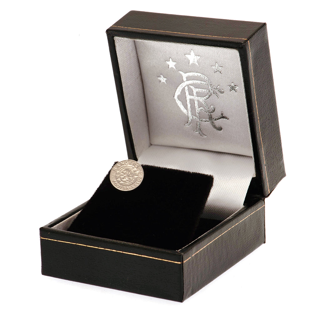 Rangers FC Ready Crest Sterling Silver Stud Earring 1