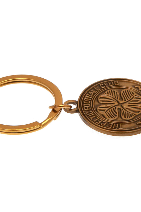 Celtic FC Antique Gold Crest Keyring