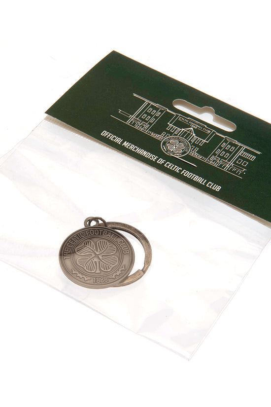 Celtic FC Antique Silver Crest Keyring