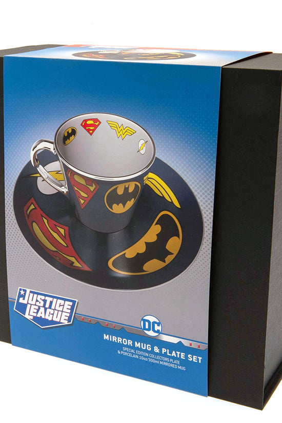DC Comics Mirror Mug Plate Set 3