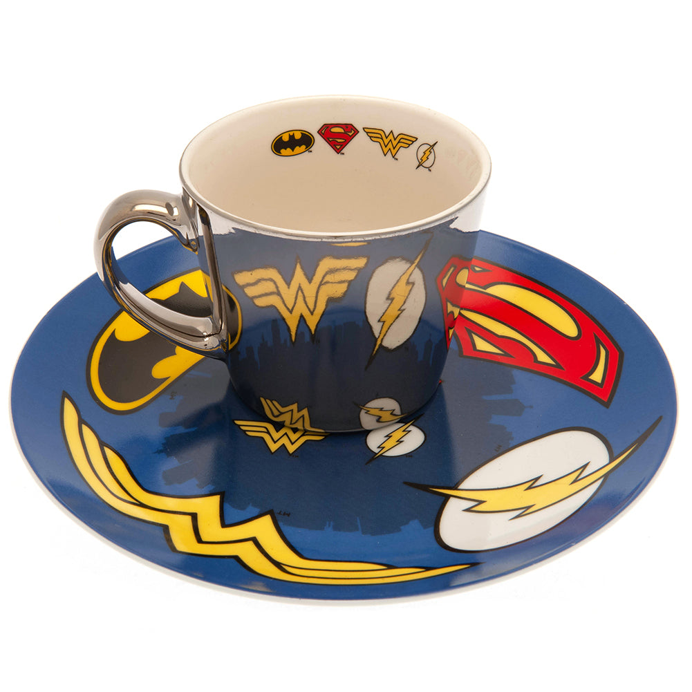 DC Comics Mirror Mug Plate Set