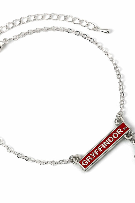 Harry Potter Silver Plated Bar Bracelet Gryffindor