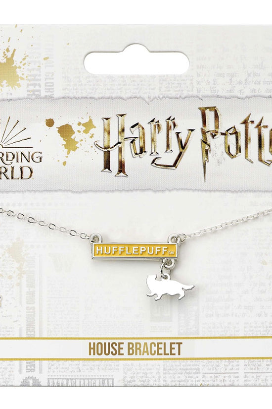 Harry Potter Silver Plated Bar Bracelet Hufflepuff