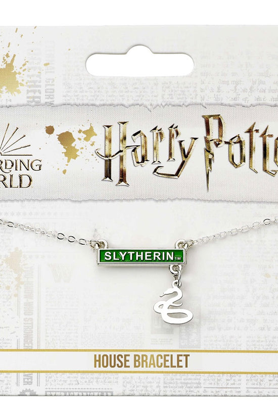 Harry Potter Silver Plated Bar Bracelet Slytherin