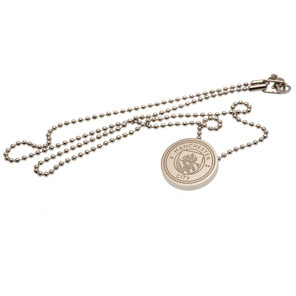 Manchester City FC Stainless Steel Pendant %26 Chain 1