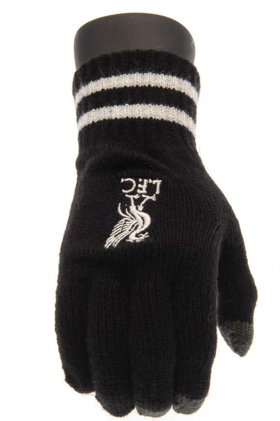 Liverpool FC Touchscreen Knitted Gloves Youths BK 1