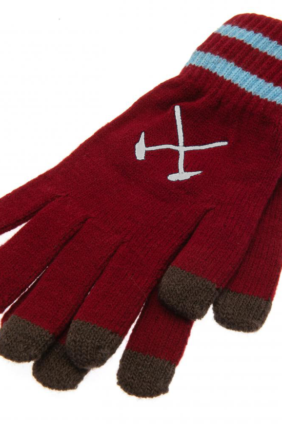 West Ham United FC Touchscreen Knitted Gloves Youths 2