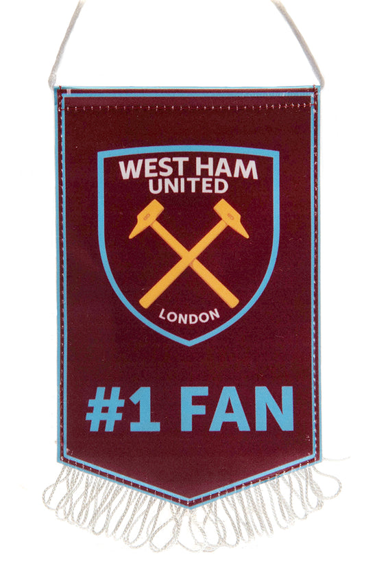 West Ham United FC No.1 Fan Mini Pennant
