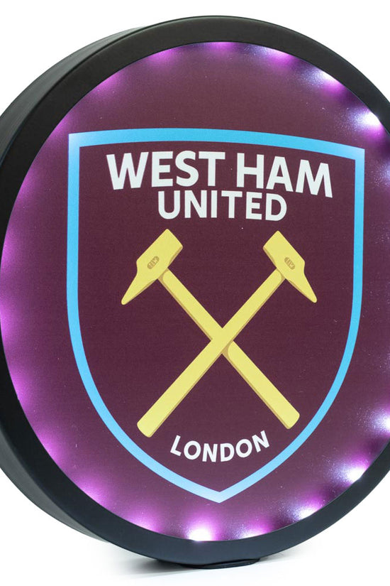 West Ham United FC Metal LED Logo Sign